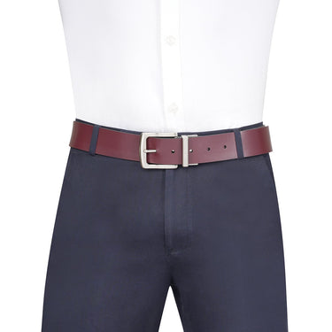 United Colors Of Benetton Benes Mens Reversible Belt Wine Black