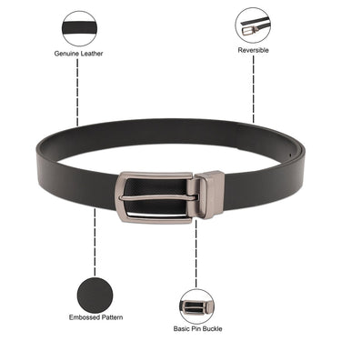 United Colors of Benetton Alois Men's Reversible Belt Black and Black