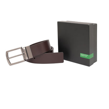 United Colors of Benetton Alois Men's Reversible Belt Brown and Brown