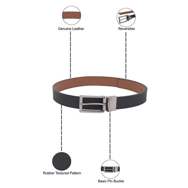 United Colors Of Benetton Adem Men's Reversible Belt Black Tan