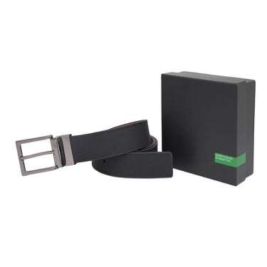 United Colors Of Benetton Adem Men's Reversible Belt Black Tan
