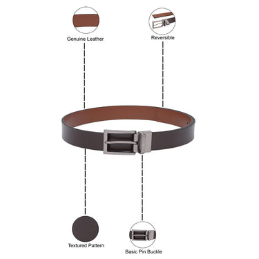 United Colors Of Benetton Marten Men's Reversible Belt Brown Tan