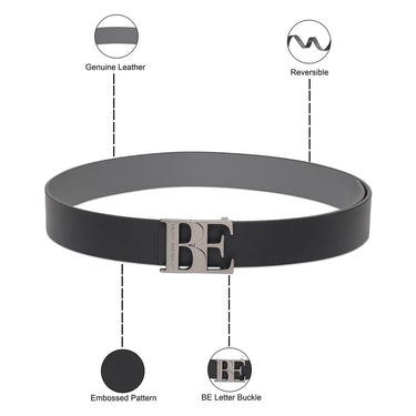 United Colors Of Benetton Beran Mens Reversible Belt Black Grey