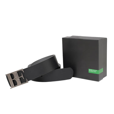 United Colors Of Benetton Beran Mens Reversible Belt Black Grey