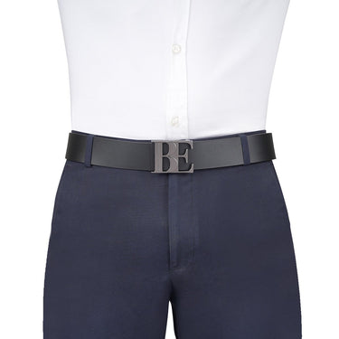 United Colors Of Benetton Beran Mens Reversible Belt Black Grey