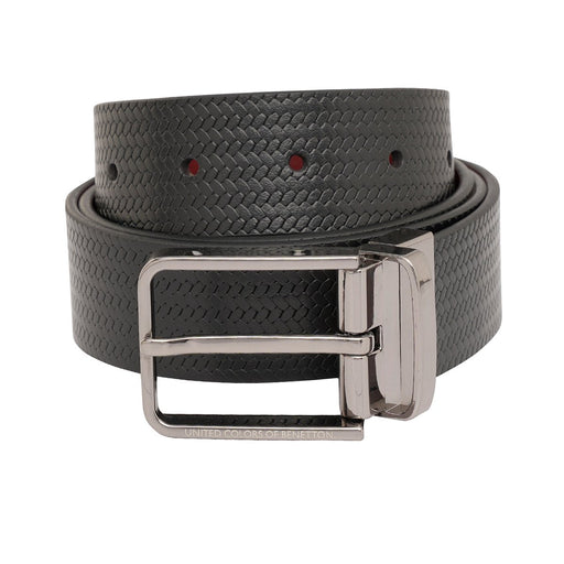 United Colors Of Benetton Tomas Men's Reversible Belt Black Wine