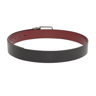 United Colors Of Benetton Tomas Men's Reversible Belt Black Wine