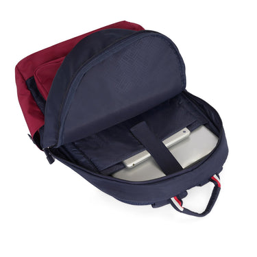 Tommy Hilfiger Sanford Non Laptop Backpack Navy Burgundy
