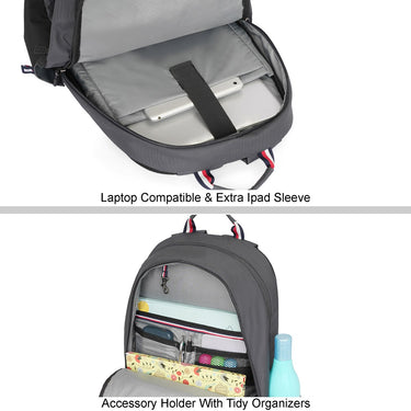 Tommy Hilfiger Sanford Non Laptop Backpack Grey Black