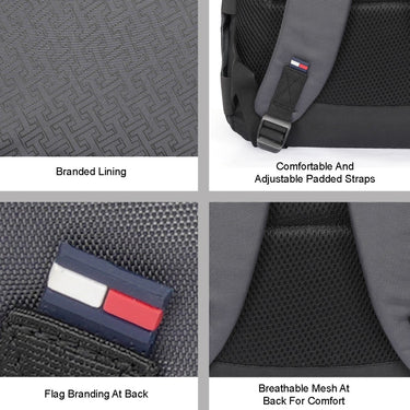 Tommy Hilfiger Sanford Non Laptop Backpack Grey Black