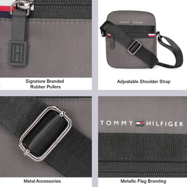 Tommy hilfiger sunbury crossbody grey black