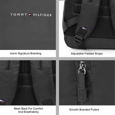 Tommy Hilfiger Roselle Non Laptop Backpack Grey Black