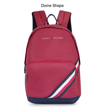 Tommy Hilfiger Roselle Non Laptop Backpack Burgundy Navy