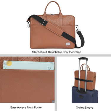 Tommy Hilfiger Kennington Premium Business Case Tan