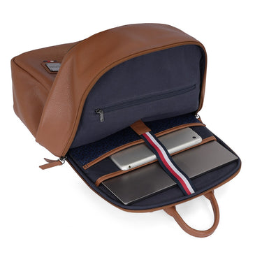 Tommy Hilfiger Hackney Premium Laptop Backpack Tan