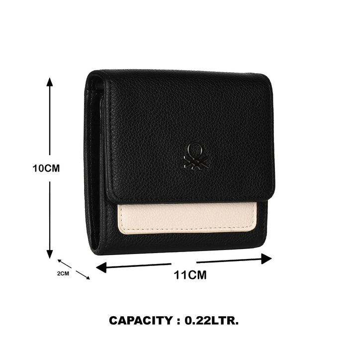 United Colors of Benetton Adelle Women's Tri Fold Wallet