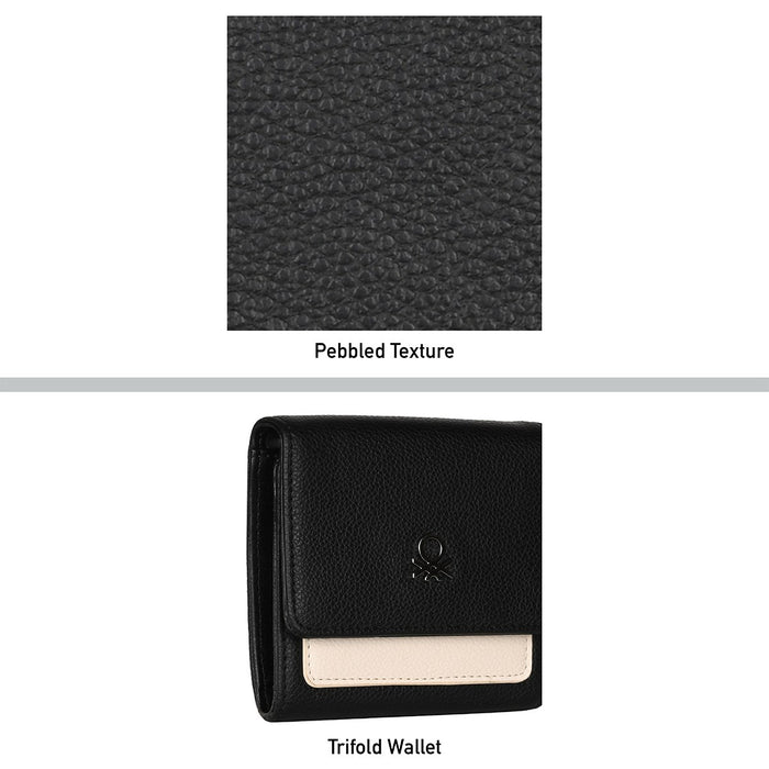 United Colors of Benetton Adelle Women's Tri Fold Wallet