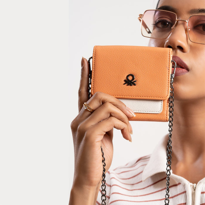 United Colors of Benetton Adelle Women's Tri Fold Wallet