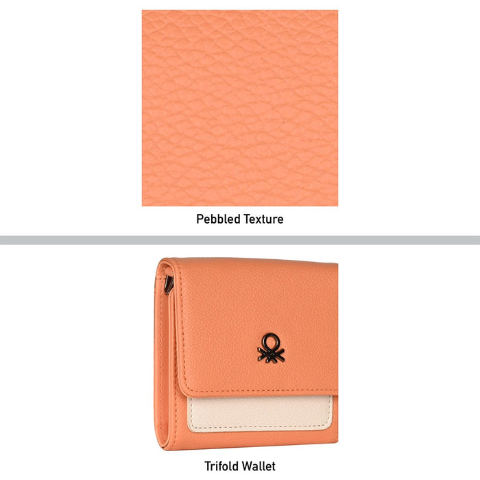 United Colors of Benetton Adelle Women's Tri Fold Wallet