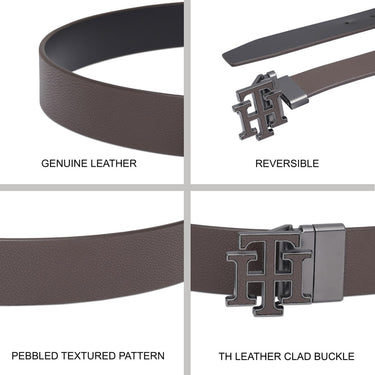 Tommy Hilfiger Nicholls Men's Reversible Belt Brown & Black