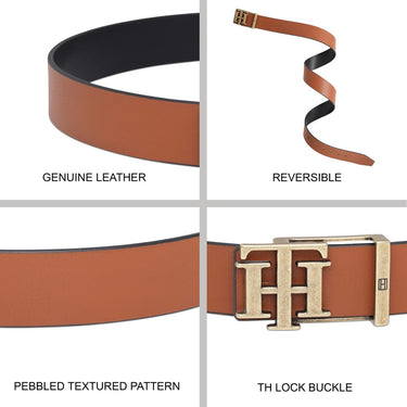 Tommy Hilfiger Newbury Men's Reversible Belt Tan & Black