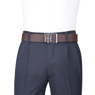 Tommy Hilfiger Newbury Men's Reversible Belt Brown & Navy