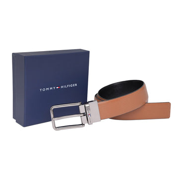 Tommy Hilfiger Allmans Men's Reversible Belt Tan & Black