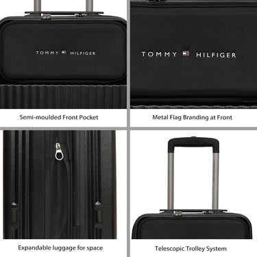 Tommy Hilfiger Pittsburg Hard Luggage Black Mid