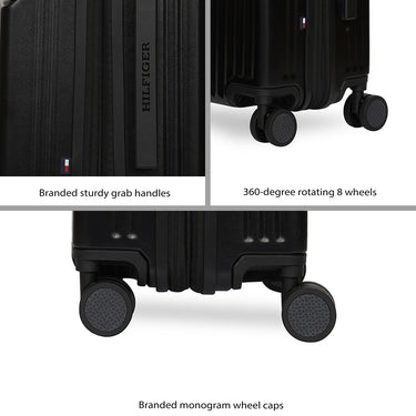 Tommy Hilfiger Pittsburg Hard Luggage Black Cargo
