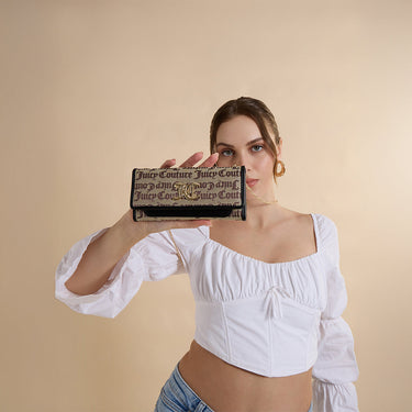 Juicy Couture Lilla Womens Flap Wallet