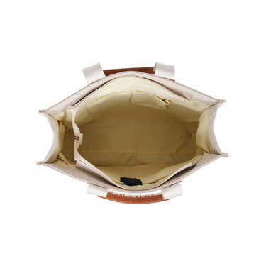 United Colors Of Benetton Giada Women S Tote Off White & Tan