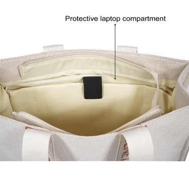 United Colors Of Benetton Giada Women S Tote Off White & Tan