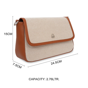 United Colors Of Benetton Lidia Women S Sling Off White & Tan