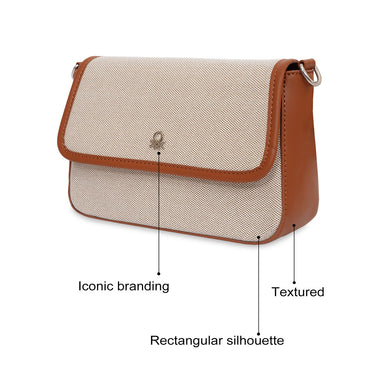 United Colors Of Benetton Lidia Women S Sling Off White & Tan