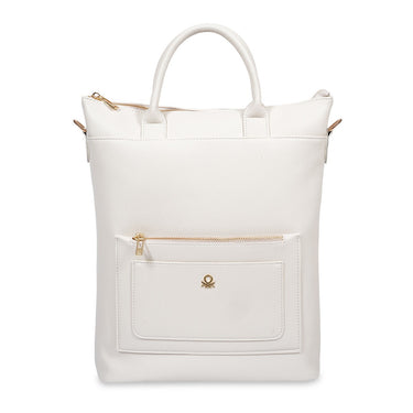 United Colors Of Benetton Roberta Women S Tote Backpack Ivory