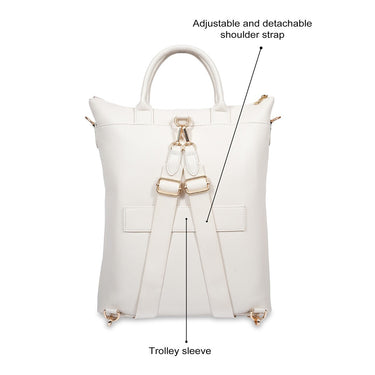 United Colors Of Benetton Roberta Women S Tote Backpack Ivory