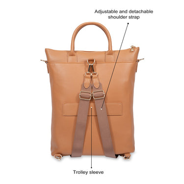 United Colors Of Benetton Roberta Women S Tote Backpack Tan