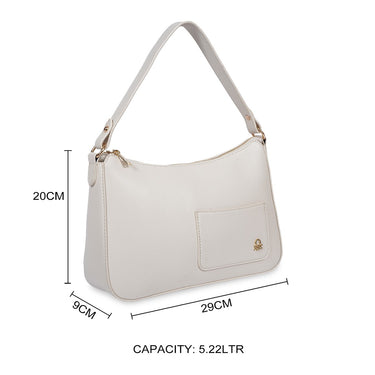 United Colors Of Benetton Silvia Women S Shoulder Bag Ivory
