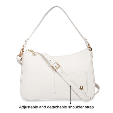 United Colors Of Benetton Silvia Women S Shoulder Bag Ivory