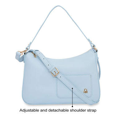 United Colors Of Benetton Silvia Women S Shoulder Bag Blue