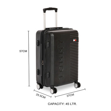 Tommy Hilfiger Rockfill X Hard Luggage Black Cabin