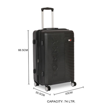 Tommy Hilfiger Rockfill X Hard Luggage Black Mid