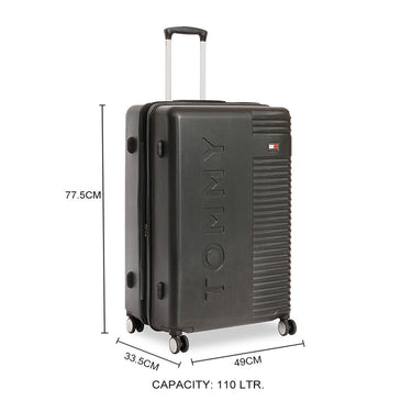 Tommy Hilfiger Rockfill X Hard Luggage Black Cargo