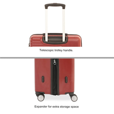 Tommy Hilfiger Rockfill X Hard Luggage Cargo Wine