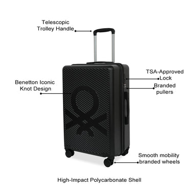 United Colors of Benetton Glide Hard Luggage Cabin Mid