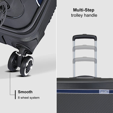 Aeropostale Denver Hard Luggage Black Cargo