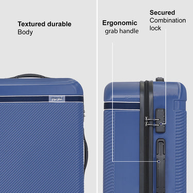 Aeropostale Denver Hard Luggage Navy Mid