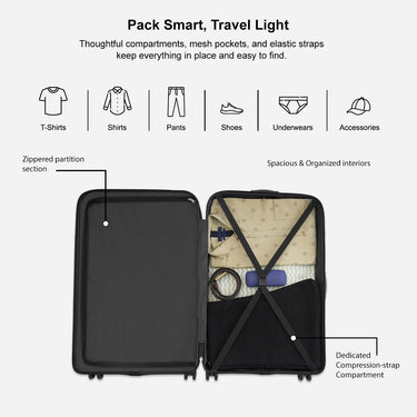 Aeropostale Denver Hard Luggage Navy Cargo