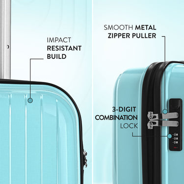 Aeropostale The Curvy Eagle Hard Luggage Sky Light Mid