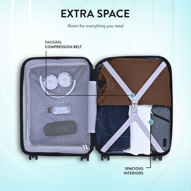 Aeropostale The Curvy Eagle Hard Luggage Sky Light Mid